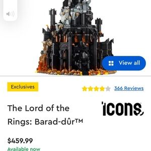 The Lord of the Rings: Barad-dûr™
LEGO® Icons 10333 5471 bricks